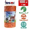 سلك 1000 م سياج كهربائي للحيوانات