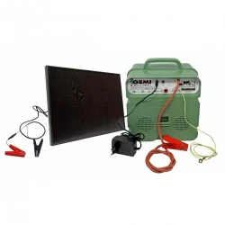 جهاز سياج كهربائي 12 V / 220 V مع لوح شمسي